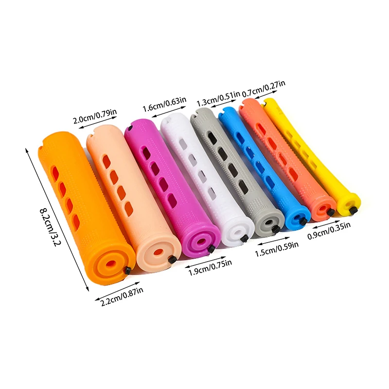 12pcs Hair Perm Rods Short Cold Wave Rods Hair Curler No Heat Perming Rods Hair Curling Rollers Curlers Curling Hair Tools