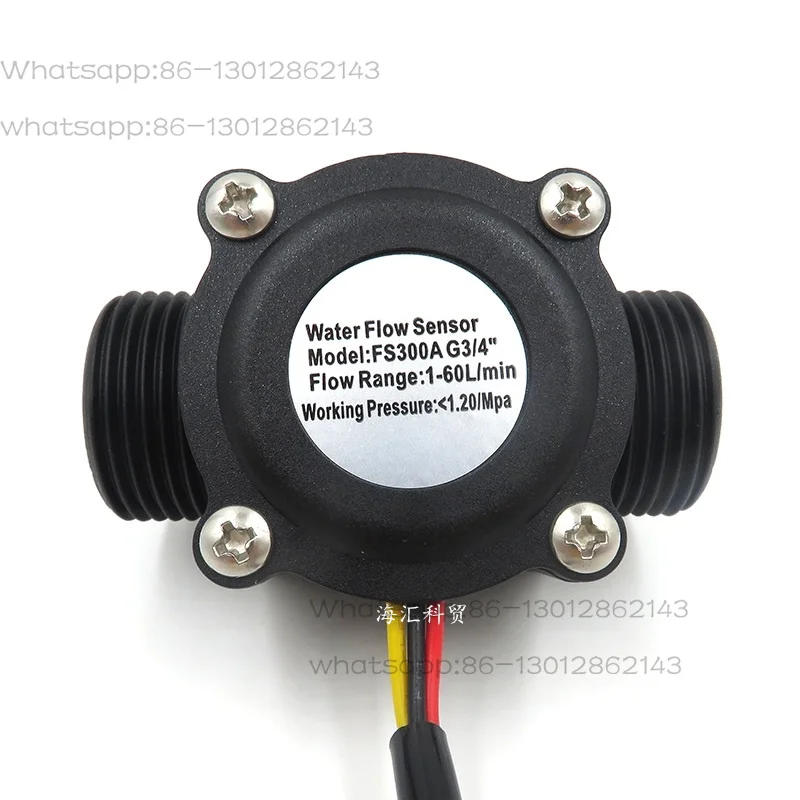 6-Minute water flow sensor G3/4 high-precision flow meter, water vending machine flow meter sensor FS300A
