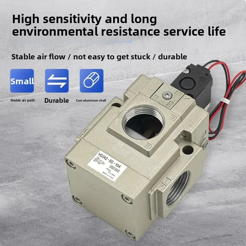 HLH VG342 Series 3 Port Solenoid Valve Pilot Operated Poppet Type VG342-5G-06A(B) VG342-4G-04A(B) VG342R-4G-04 VG342R-4G-06 10