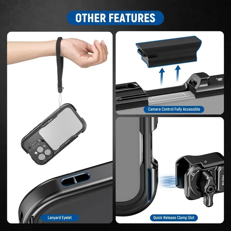 2026 PA073/PA074 PA045E PA045B iPhone 16 Pro/Pro Max 67mm Filter Adapter Kit 17mm/T Mount Backplates Phone Lens Accessories