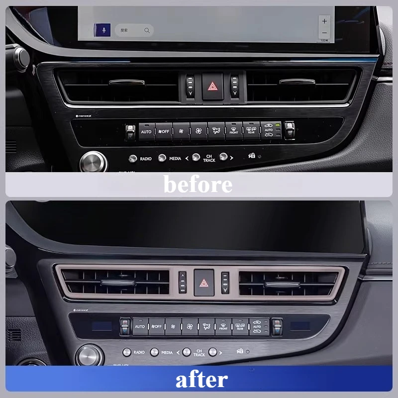 Car Interior Decoration Supplies Modification Tools For Lexus ES200 260 300h ES 2022-2024 Central Air Conditioning Outlet Frame