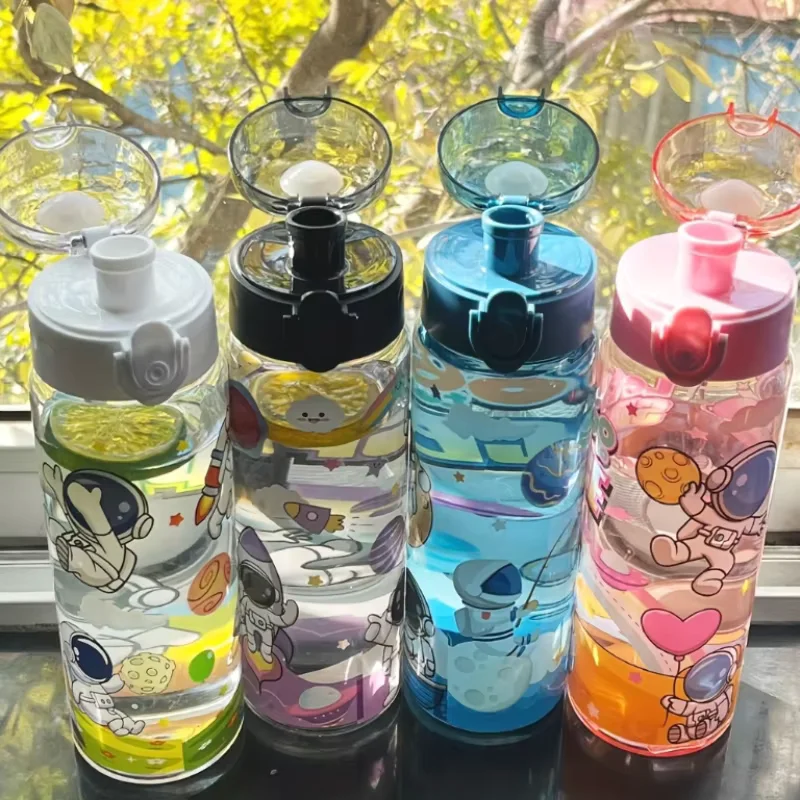 

780ML Cute Cartoon Motorcycle Sports Water Bottle Comes with sealed, bouncy lid and carrying strap. Ideal for outdoor activities