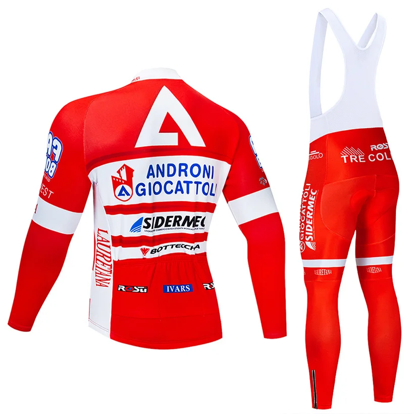 2023 bike Team ANDRONI GIOCATTOLI Laser Long Cycling Jersey Set  Mens Clothes MTB Ropa Ciclismo Bicycle Maillot Spring Autumn