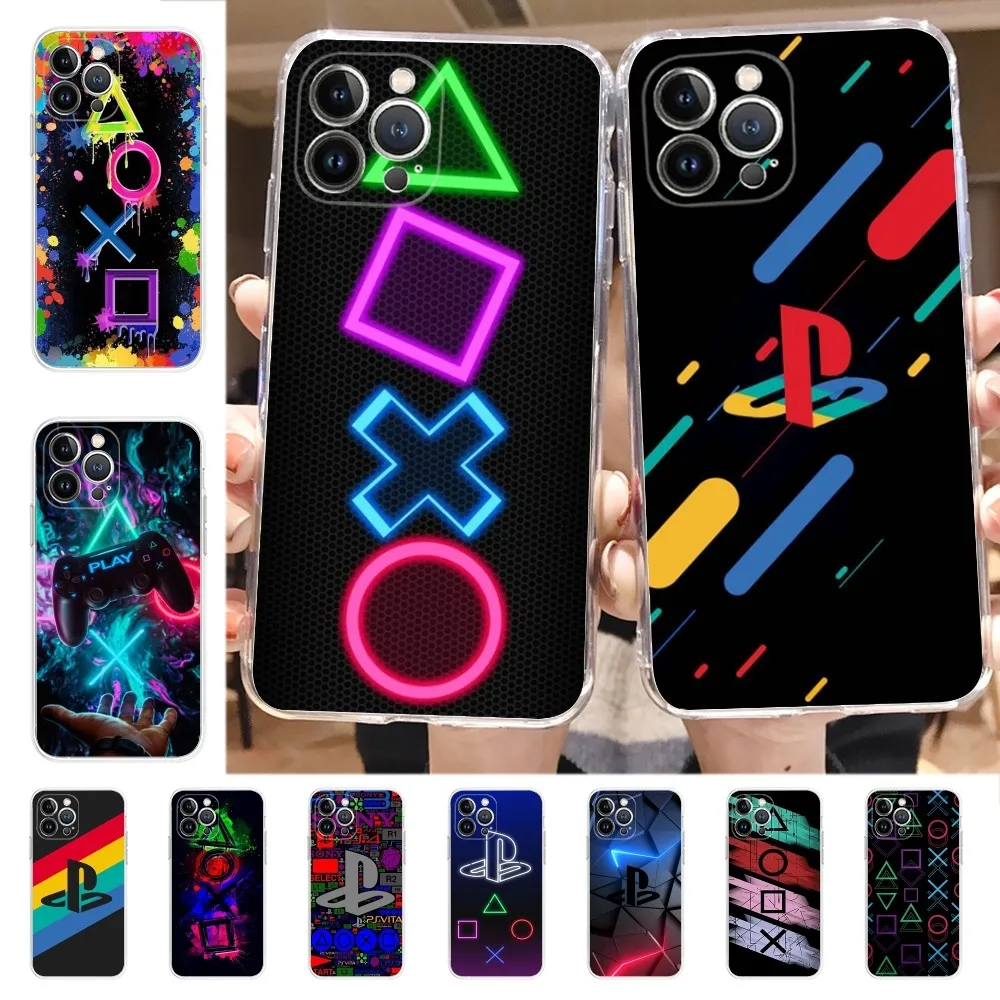 P-Playstation Gamer Speed Phone Case for iPhone 16 15 8 7 6 6S Plus X SE XR XS 14 11 12 13 Mini Pro Max Mobile Case