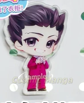 Aimants de réfrigérateur Anime Ace Attorney Miles Edgeworth Phoenix Wright Apollo Justice Trucy Wright Cosplay, aimant de réfrigérateur, cadeau