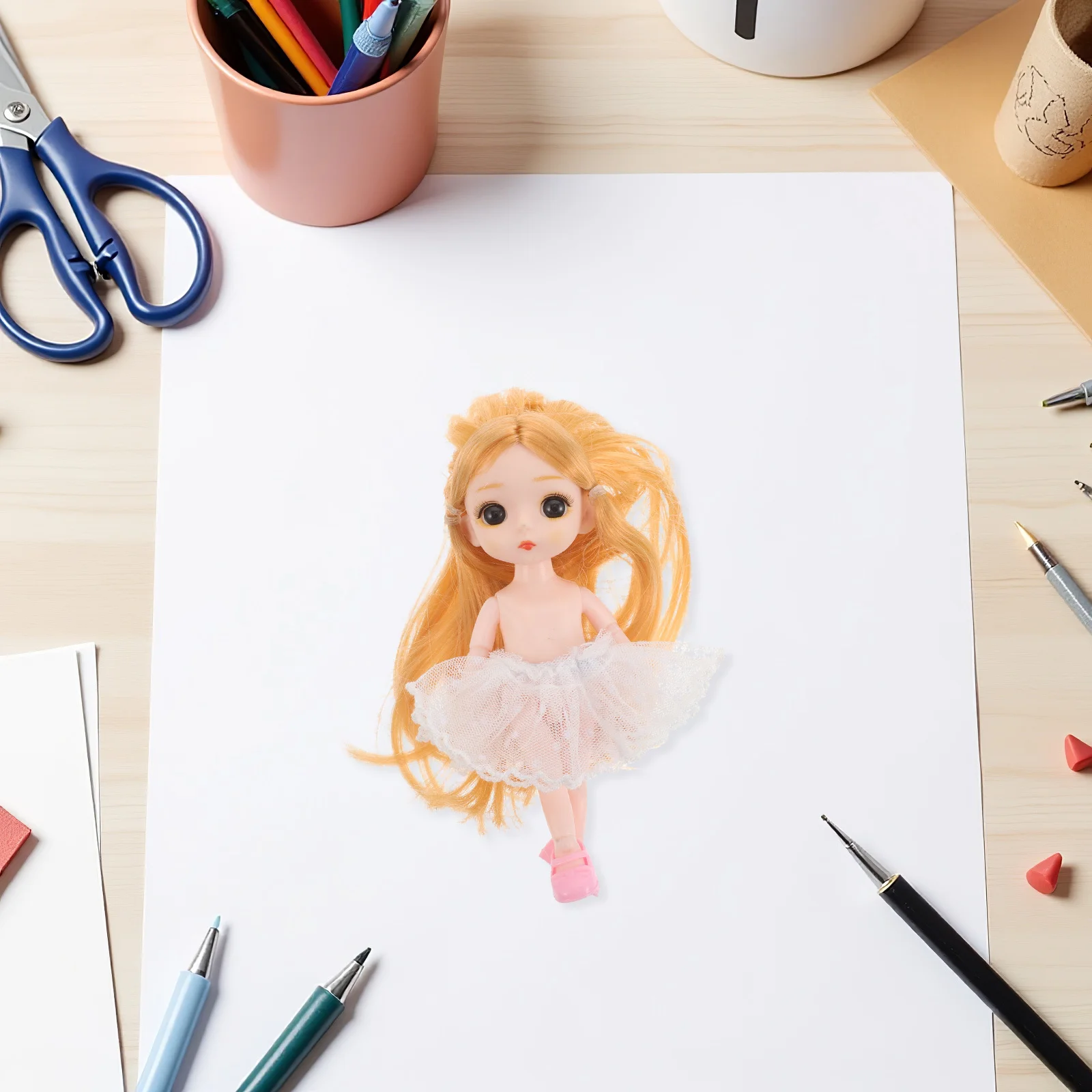 Conjunto DIY de falda de tul de encaje para niñas, accesorios de vestir, diseño versátil que mejora la creatividad y las conexiones emocionales, 2 uds.