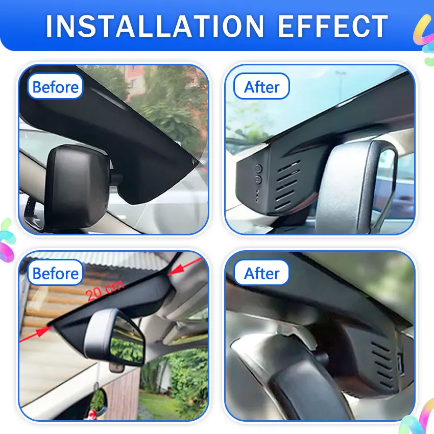 DashCam 4K HD For BMW Chassis F01 F02 F06 F07 F10 F11 F15 F16 F20 F21 F25 F26 F30-F32 F36 F45 F48 F80 F82 F85 Video Recorder