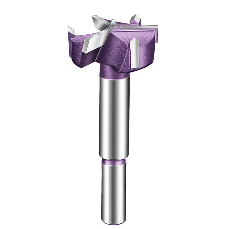 Carbide Three-blade Woodworking Hole Opener Extended Wood Panel Wood Plastic Wood Desktop Door  Reamer Drill
