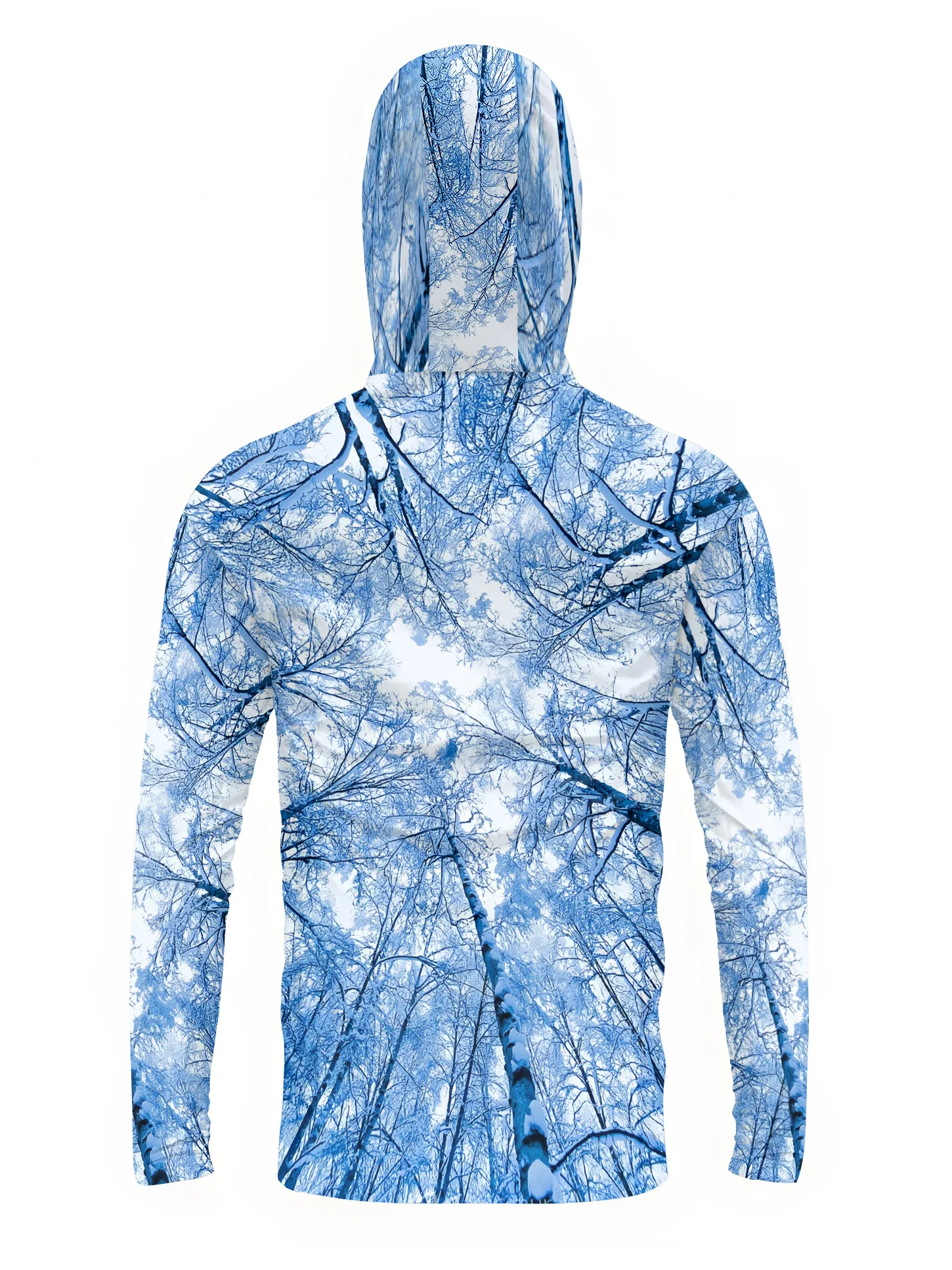 Fishing hooded sweatshirt men's long-sleeved sun protection shirt hunting sport shirt sun protection shirt fishing beach top view 5