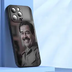 Etui Fashion Saddam Hussein Iraq Arabic Phone Case Black Soft For Iphone 16 15 14 13 11 12 Pro Max Xr X Xs 8 7 Plus