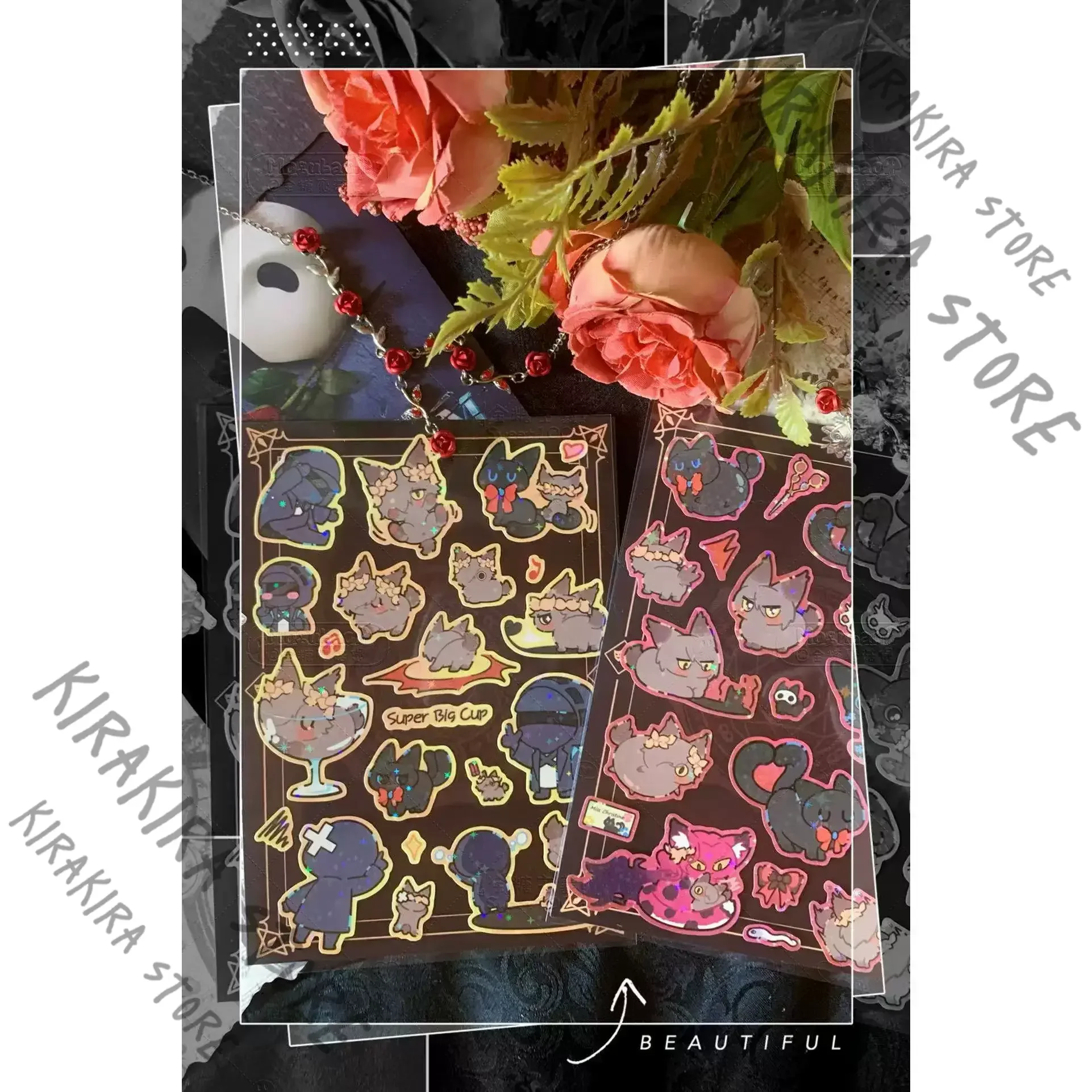 코스프레 데칼 고품질 그림 만화 장식 아크나이츠 라벨 스티커 아트 스티커 만화 상품 마스코트 오타쿠