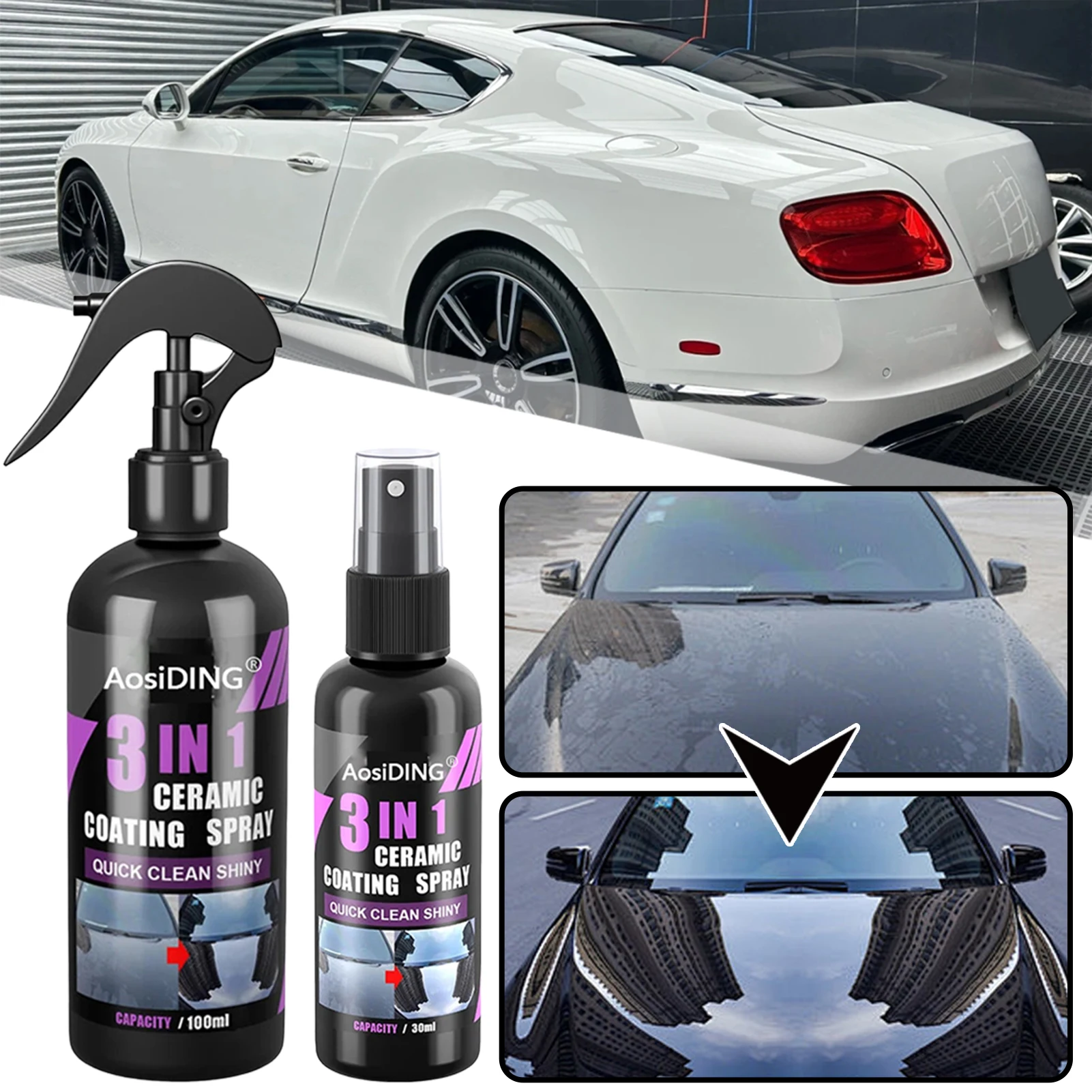 Upgrade High Protection Fast Car Paint Spray Fast Acting Car Care Products