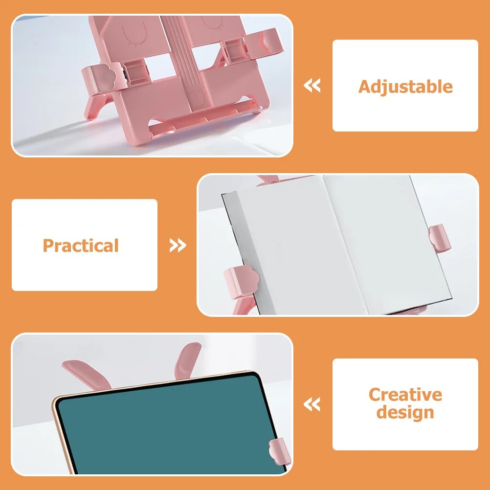 

Foldable Book Stand for Hands-Free Reading Cooking Studying Document Holder Tablet Paper Stand Desktop Organizer