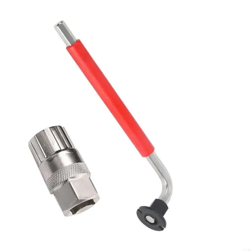   High Strength Steel Bike Cranks Arm Extractors with Ergonomic Handle Bike Bottom Brackets Remover for Smooth Maintenance