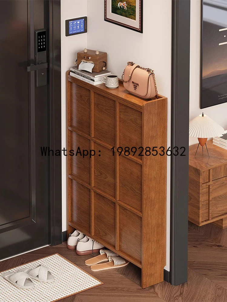 

XL Flip-Bucket Ultra-Thin Shoe Cabinet for Home Entrance Large Capacity Wall-Mounted Integrated Storage Cabinet