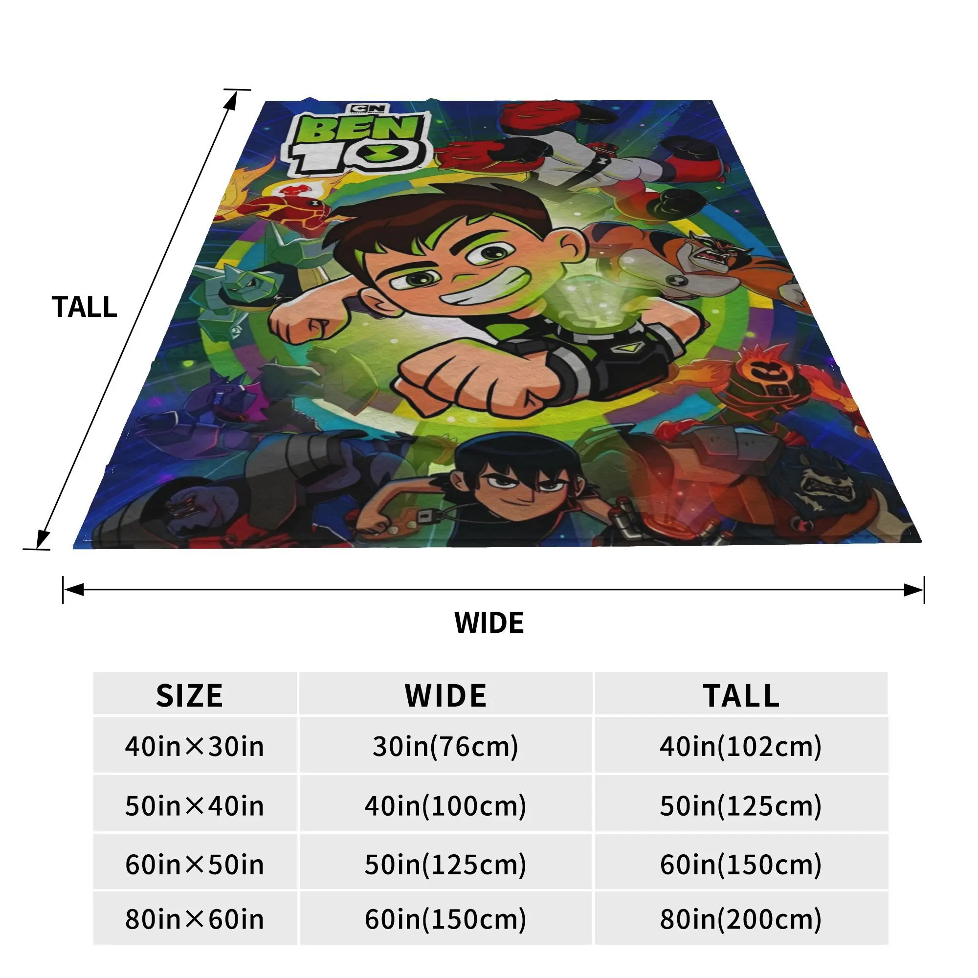 بطانية Ben 10 Omnitrix Heroes، بطانيات دافئة رائعة ومطعم منزلي للخريف/الشتاء، #5