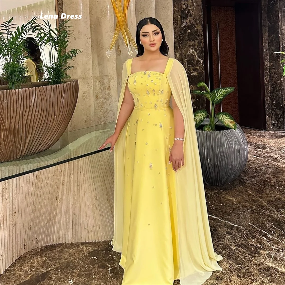 Lena Custom Made Evening Dress Luxury Elegant Party Dresses Woman Luxurious Women's Evening Dresses for Special Occasions Shawl image 2