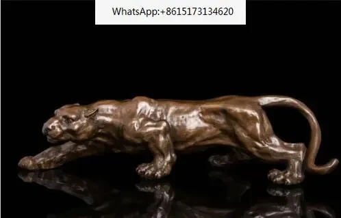 Art Deco Sculpture Panther Animal Predator King Of Bronze Statue++++Free Shipping