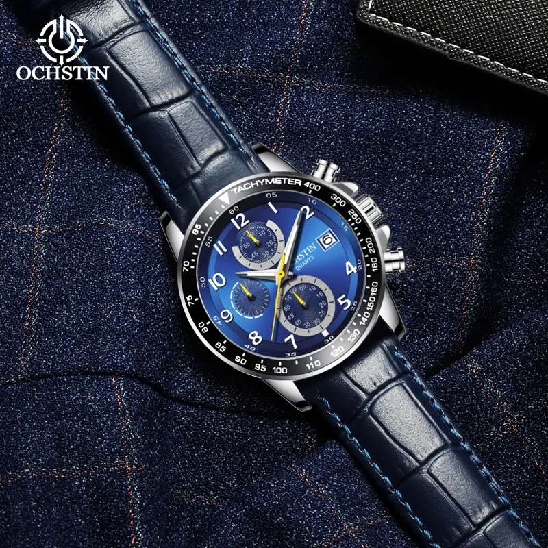 Ochstin Pilot Series Simple and Fashionable Multi functional Quartz Movement Waterproof Watch New 2024 Men's Quartz Watch