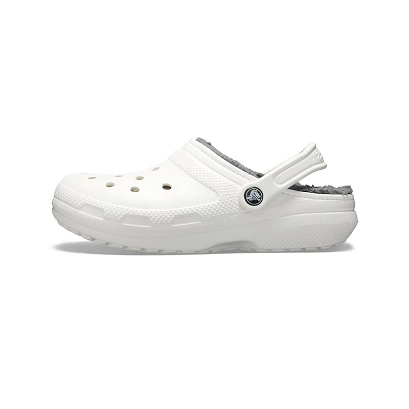 Crocs Classic Lined Clog Unisex Sport Clogs  White, Soft Comfortable Fit, Versatile Fleece-Lined Design 203591-10M
