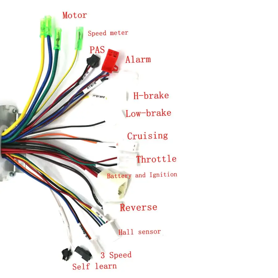 36V-48V Brushless Controller For E-bike Electric Bicycle 500W/600W BLDC Motor US