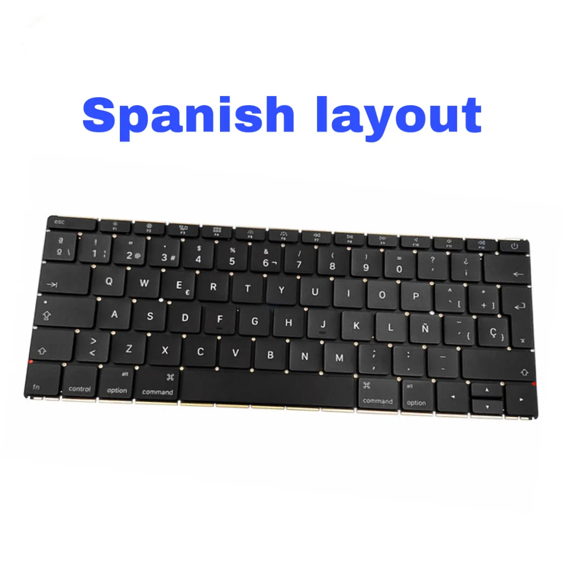 

New for Macbook 12'' A1534 Keyboard Spanish with Topcase Backlight Gold Grey Silver Gold 2016-2017