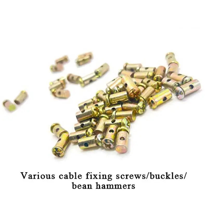 10pcs Throttle Cable Nipple Screw for Kart Bike Mower Metal Stopper Accessory Set Universal Upgrade