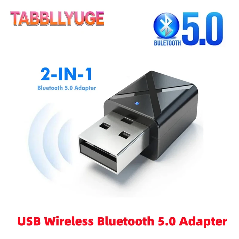 

NEW Bluetooth 5.0 Audio Transmitter Receiver Mini USB 3.5mm AUX Jack Stereo Music Wireless BT Adapter For PC TV Car Speaker
