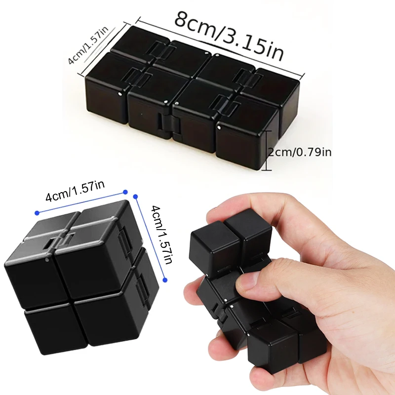 SENGSO Infinity Cube, Fidget Cube, новая версия, игрушки для пальцев для снятия стресса и тревоги/ADHD, сверхпрочные сенсорные подарки