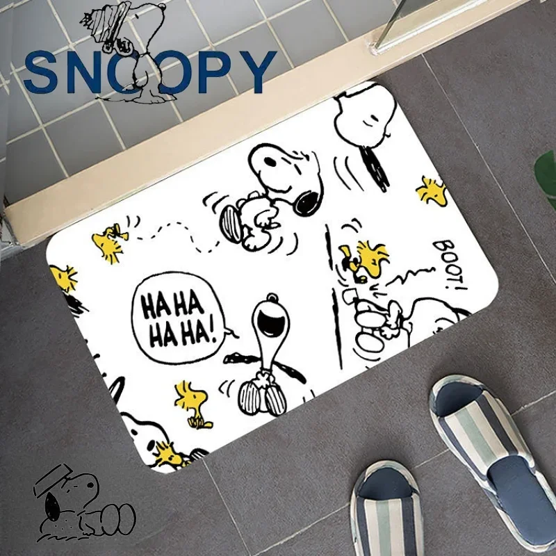 

Напольные коврики Snoopy, Мультяшные диатомные напольные коврики для ванной комнаты, быстросохнущие Нескользящие коврики для ванной комнаты