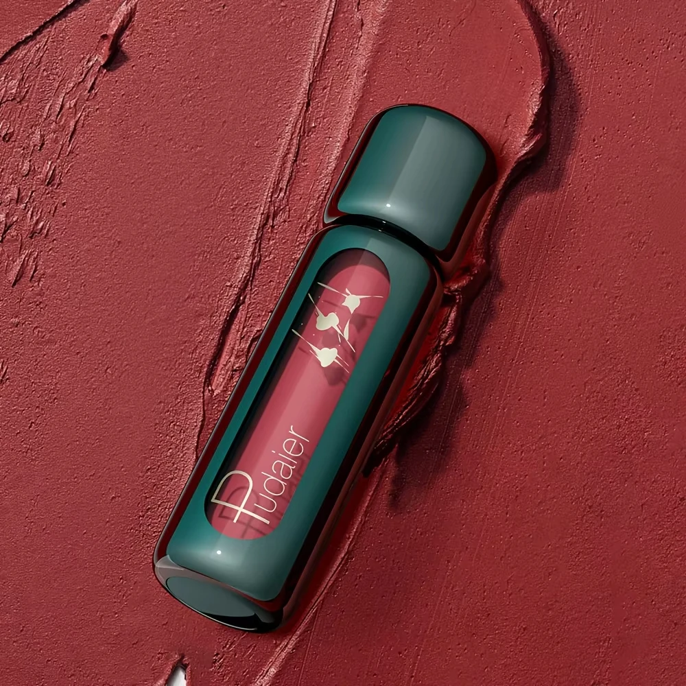 Brillo de labios de terciopelo mate de 2 piezas, barro labial líquido altamente saturado, antiadherente de larga duración, compatible con todos los tonos de piel, 5 tonos mixtos P