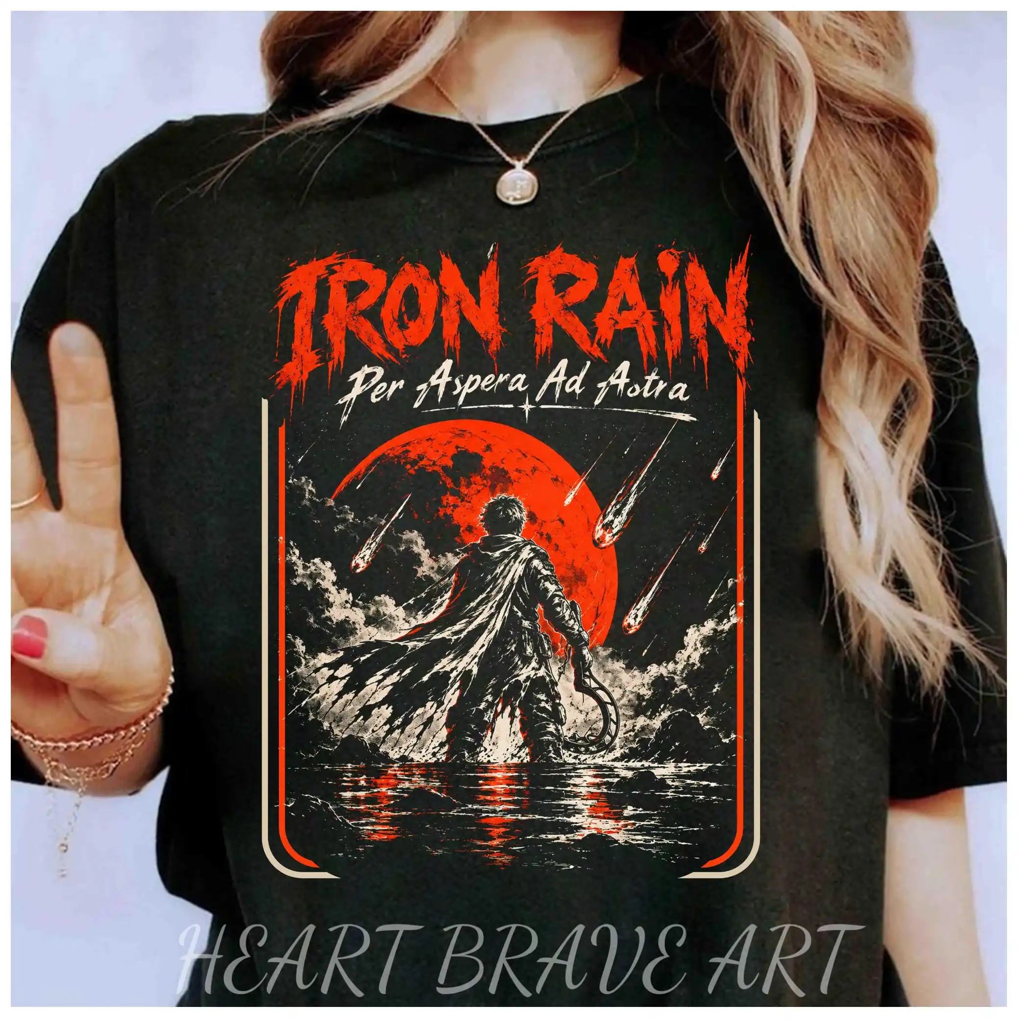 Per Aspera Ad Astra Shirt, Red Rising Iron Rain Sweater, Omnis Vir Lupus Tee, House Mars T-shirt , The Institute, Red Rising