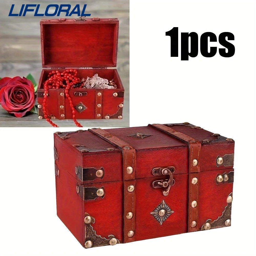 

Деревянная шкатулка для драгоценностей, классическая шкатулка для хранения, чехол-держатель, нагрудный органайзер, подарки для мамы, кольцо на день матери, ожерелье, серьги