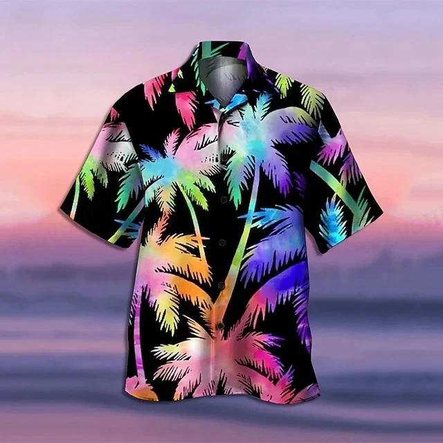 Summer New Floral Parrot 3d Print Shirt Casual Men Women Single-Breasted Short Sleeve Hawaiian Shirts Cool Men\'s Clothing Blouse