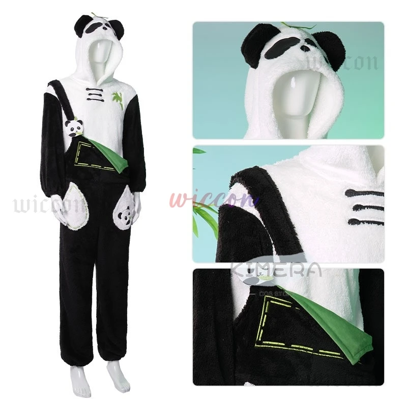 Amor e espaço profundo traje jogo panda terno rafayel zayne xavier sylus cosplay loungewear qiyu bonito macacão traje