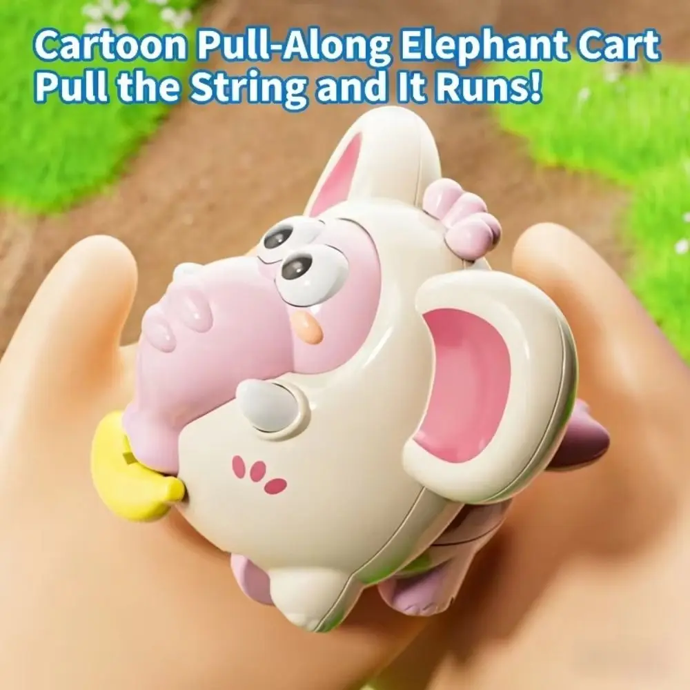 Touwtrekken Treklijn Olifant Speelgoed Klimmen Interactief Auto Traagheidsglijden Spel Cartoon Grappig Uurwerk Speelgoed Baby