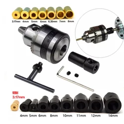 B10 drill chuck 0.6-6mm range mini electric drill chuck connecting rod adapter shaft B10 drill chuck connecting rod M5M8M10M12 s