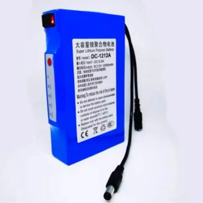 

12V 10A 12000mAh 12Ah Lithium Battery Super Rechargeable Li-ion Battery And Charger