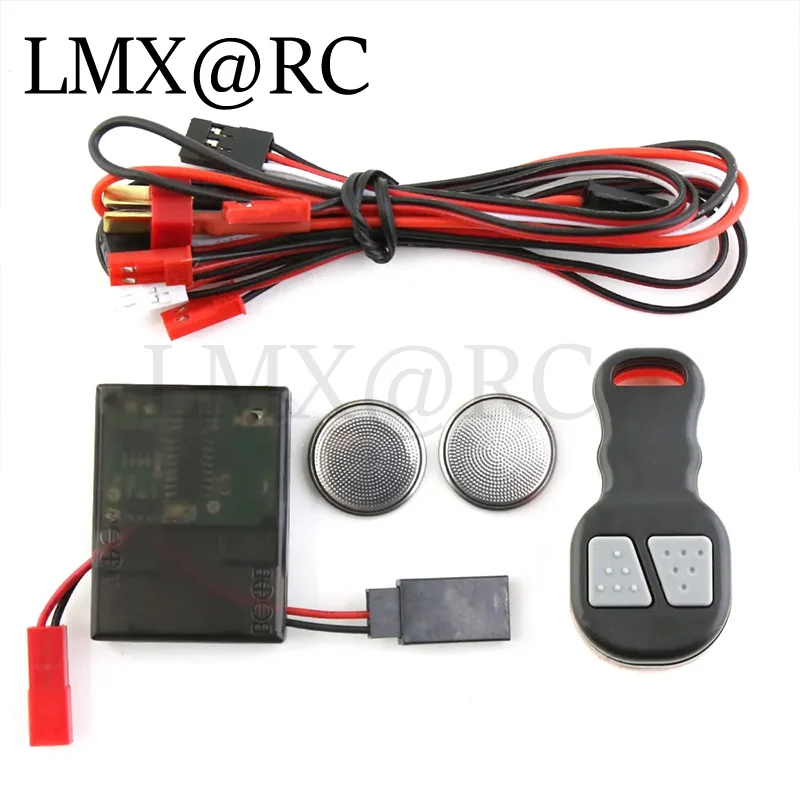 LMX RC Verricello simulato automatico in metallo con controller per 1/10 RC Crawler Car Axial SCX10 90046 D90 Traxxas TRX4 Redcat