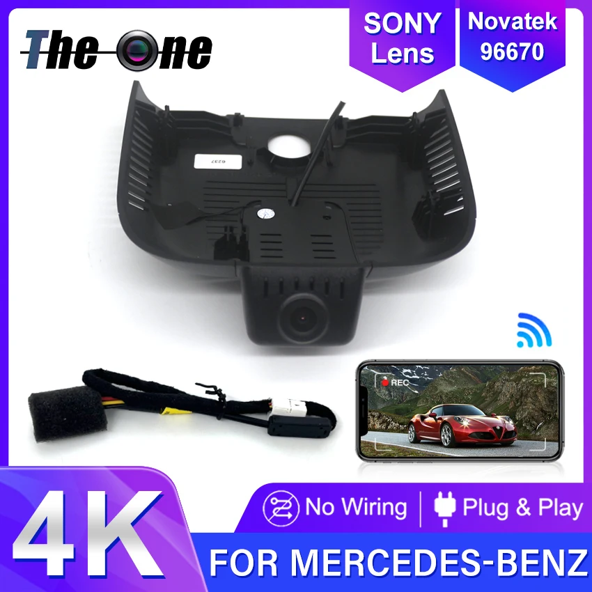Car DVR WiFi Video Recorder Front Dash Cam Camera For Mercedes-Benz MB A Class A35 A200 W177 A250 Hatchback AMG CLA35 2018-2021