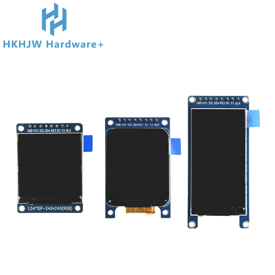 

1.54/1.69/1.9 Inch IPS TFT Display - Full HD Color Screen, SPI Interface with ST7789 Controller for Arduino