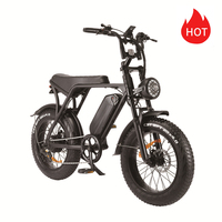 OUXI V8 20*4.0 Offroad Cruise E-Bike 48V 15A 500W 750W 1000W Hydraulic Brake Hybrid Electric Bike Fatbike US/Brazil Stock