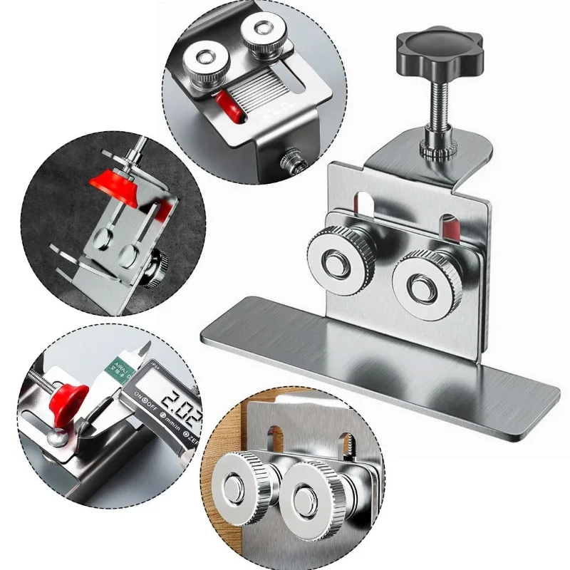

Профессиональный шаблон для скрытого монтажа дверей из нержавеющей стали: инструмент для точной и простой установки дверей шкафов