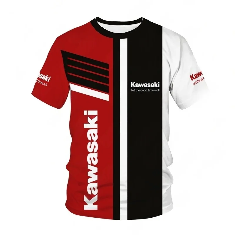 

Kawasaki Motorcycle Graphic 3D Print Outdoor Sports Quick Drying Breathable Clothes Men New T Shirt Man Comfortable Cool T-shirt