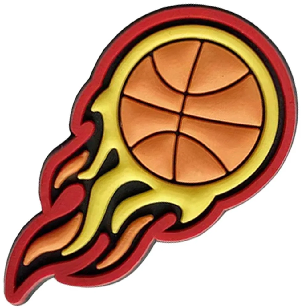 Basketball PVC Shoe Buckle Heart Crown Designer Shoes Charms Accessory Clogs Decorations Clips Unisex Gift Favor