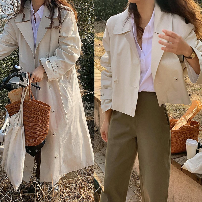 Manteau Long à Manches sulfet Simple Boutonnage pour Femme, Veste Élégante et Décontractée, Nouvelle Collection Automne Hiver 2024