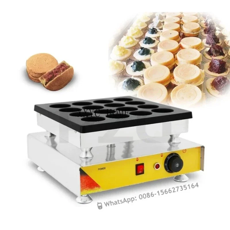 Commercial 16 Holes Warm Pancake Sandwich Japanese Red Bean Wheel Cake Snack Food Machine Obanyaki Imagawayaki Maker Machine