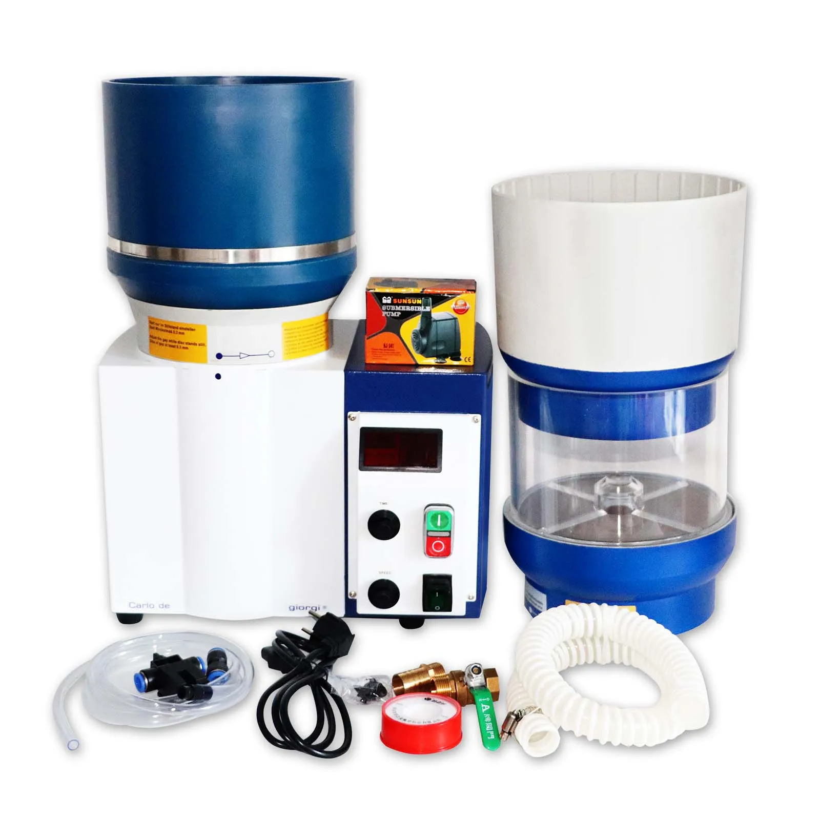 3 in 1 Multi-Function Benchtop Wet & Dry Vortex Polisher Automatic Rotary Magnetic Vibratory Tumbler Jewelry Polishing Machine