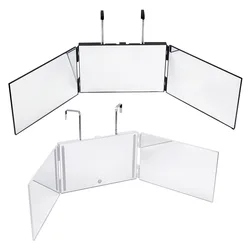Retractable Adjustable Hanging Three Mirrors Makeup Folding Three Mirrors Three Fold Mirror Spot Portable Cosmetic