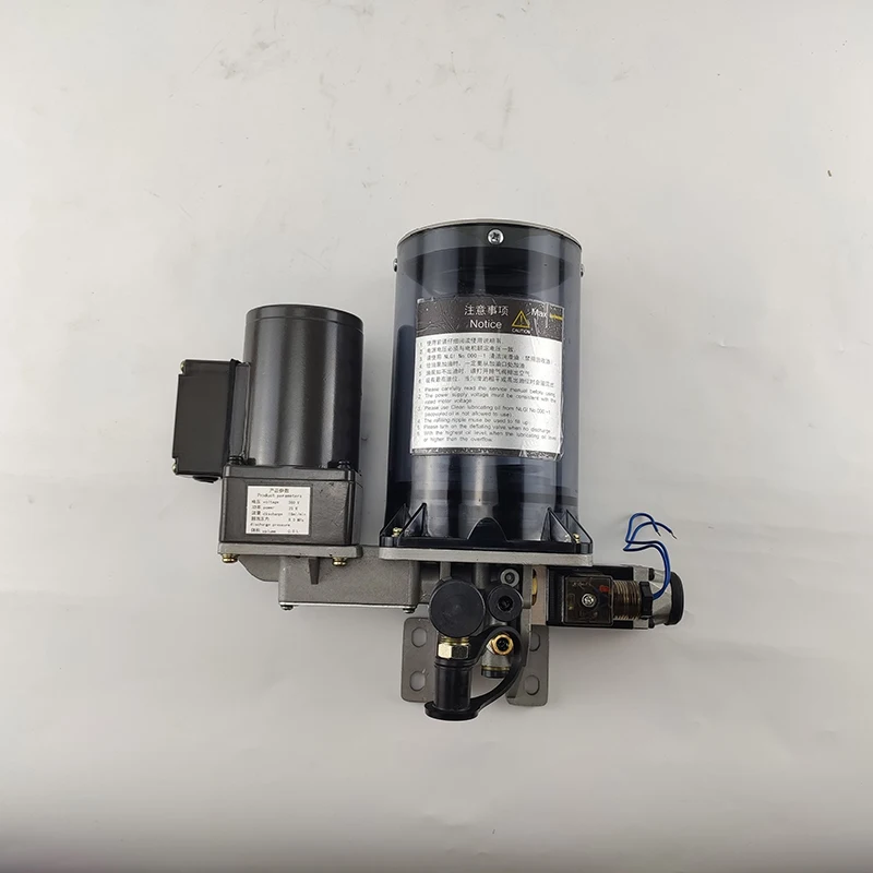 

Электрический смазочный насос AC220V/AC380V/DC24V/DC12V Емкость 0,8 л/1,5 л Расход 15 мл/мин с предохранительным клапаном давления и смазочным фильтром